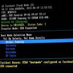 UTAG ”bootmode” configured as fastboot を解除する