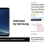 【特価情報】Galaxy S8 [G950U]が499ドルで購入できる！
